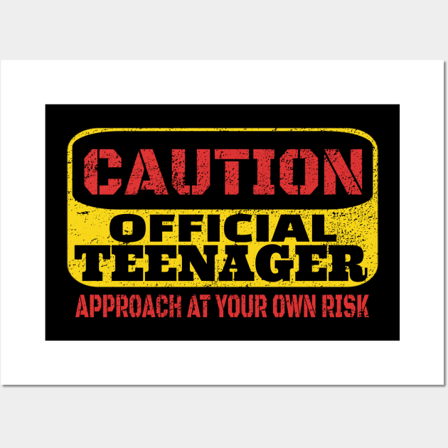 Officially a Teenager - 13th Birthday Gift Wall Art by F&L Design Co.